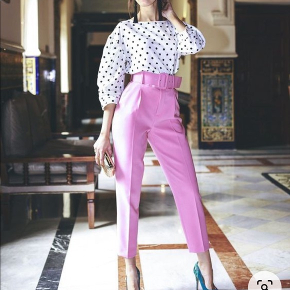 Zara high waisted belted pants - Picture 9 of 14